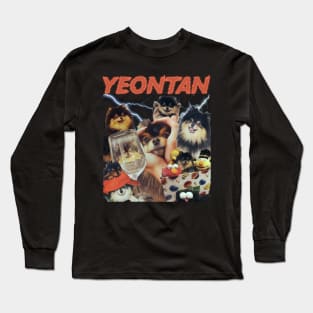 Yeontan BTS V's Dog Graphic Design Long Sleeve T-Shirt